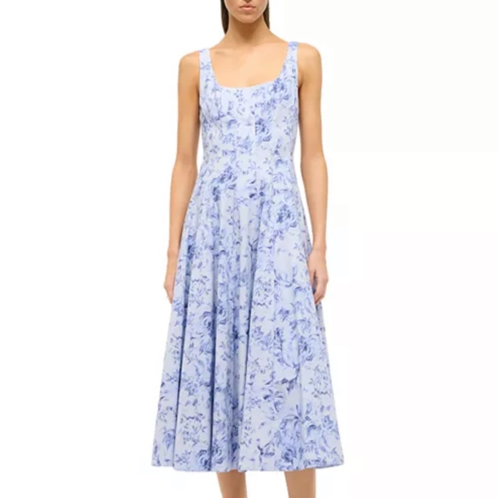 STAUD Wells square neck dress!